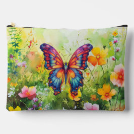 Bolsito Accesorio Grande Mariposa Azul Naranja Alas