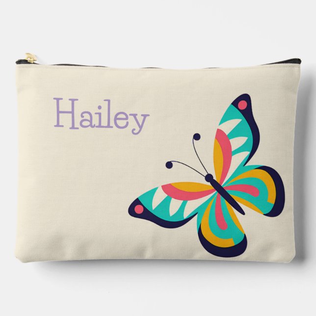 Bolsito Accesorio Grande Mariposa con nombre (Anverso)