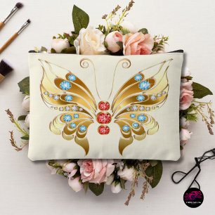 Bolsito Accesorio Grande Mariposa Enjoyada de Oro