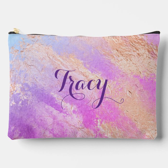 Bolsito Accesorio Grande Mármol rosa de bonito (Anverso)