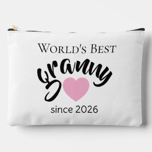 Bolsito Accesorio Grande Mejor Abuela del Mundo desde Año Foto Bonita