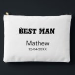 Bolsito Accesorio Grande Mejor hombre despedida de soltero añadir nombre fe<br><div class="desc">diseño</div>