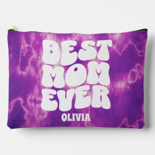 Bolsito Accesorio Grande Mejor Mamá Personalizada Que Nunca Púrpura Tye