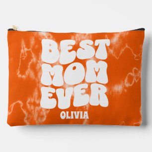 Bolsito Accesorio Grande Mejor Mamá Siempre Naranja Tye