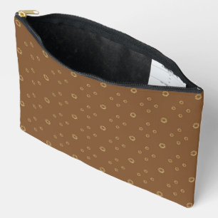 Bolsito Accesorio Grande Mocha Zinnia Dorada Sol