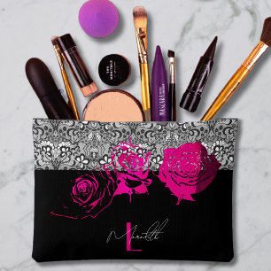 Bolsito Accesorio Grande Moda de encaje y Rosas personalizados