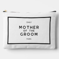 Moda Madre Francesa Blanca y Negra Del Groom