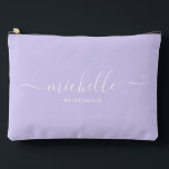 Bolsito Accesorio Grande Moda Mínima Iris Purple Personalizada Bridesmaid<br><div class="desc">Presentamos nuestra Moda Minimalista Iris Purple Personalized Bridesmaid Accesory Pouch, un regalo elegante y versátil diseñado para celebrar a sus damas de honor con elegancia. Esta bolsa accesoria es el epítome de la moda moderna, perfecta para cualquier ocasión desde propuestas de dama de honor hasta duchas de novias. Diseñado con...</div>