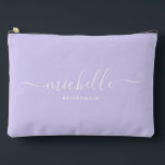 Bolsito Accesorio Grande Moda Mínima Iris Purple Personalizada Bridesmaid<br><div class="desc">Presentamos nuestra Moda Minimalista Iris Purple Personalized Bridesmaid Accesory Pouch, un regalo elegante y versátil diseñado para celebrar a sus damas de honor con elegancia. Esta bolsa accesoria es el epítome de la moda moderna, perfecta para cualquier ocasión desde propuestas de dama de honor hasta duchas de novias. Diseñado con...</div>