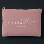 Bolsito Accesorio Grande Moda Minimalista Mushroom Personalized Bridesmaid<br><div class="desc">Presentamos nuestra Moda Minimalista bolsita accesoria personalizada rosa hongo, un regalo elegante y versátil diseñado para celebrar a sus damas de honor con elegancia. Esta bolsa accesoria es el epítome de la moda moderna, perfecta para cualquier ocasión desde propuestas de dama de honor hasta duchas de novias. Esta bolsa, de...</div>