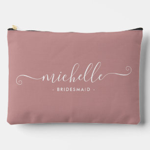 Bolsito Accesorio Grande Moda Minimalista Mushroom Personalized Bridesmaid
