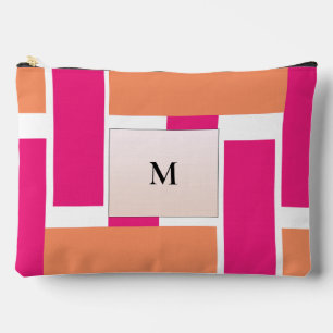 Bolsito Accesorio Grande Moda Monograma Patrón de banda femenina