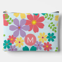 Modelo moderno de flores alegres y brillantes mono