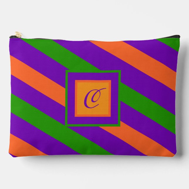 Bolsito Accesorio Grande Monogram Striped Colorful & Vibrant  (Anverso)