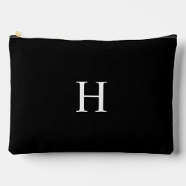 Bolsito Accesorio Grande Monograma Clásico Elegante Negro