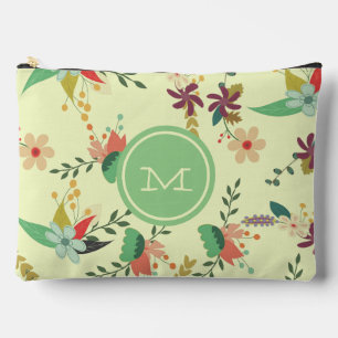 Bolsito Accesorio Grande Monograma de la pluma floral de primavera de bonit