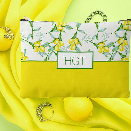 Bolsito Accesorio Grande monograma de patrón de limones