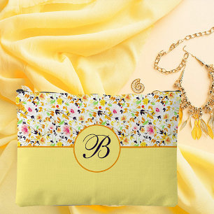 Bolsito Accesorio Grande Monograma floral de primavera suave