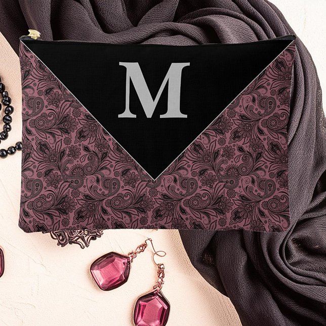 Bolsito Accesorio Grande Monograma paisley de oro negro y rosa (Subido por el creador)