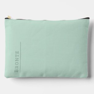 Bolsito Accesorio Grande Monograma personalizado, color de moda verde Minty