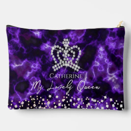 Bolsito Accesorio Grande Morado de la corona que ensucia