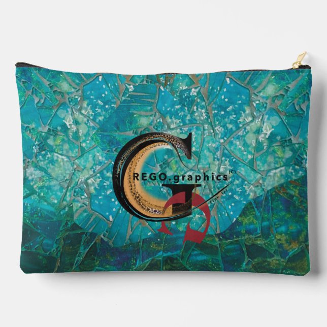 Bolsito Accesorio Grande Mosaic Lg Zipned_Bag Turtles Acceso Indio (Reverso )