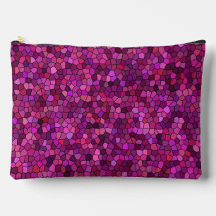 Bolsito Accesorio Grande Mosaico Rosa Púrpura Grande