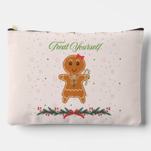 Bolsito Accesorio Grande Mujer de pan de jengibre de Navidad