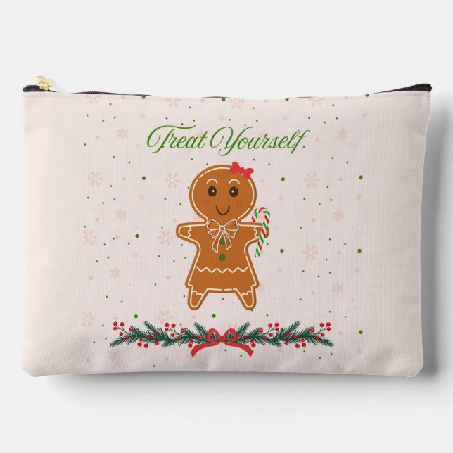 Bolsito Accesorio Grande Mujer de pan de jengibre de Navidad (Anverso)
