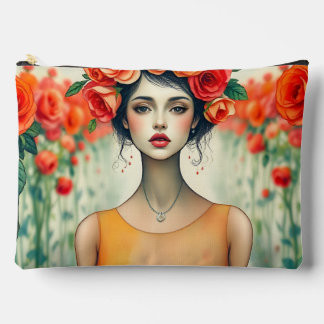 Bolsito Accesorio Grande Mujeres y Rosas
