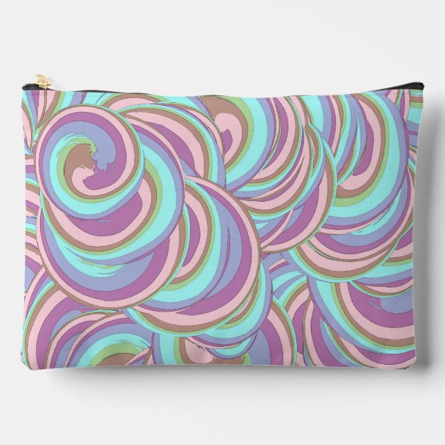 Bolsito Accesorio Grande Multicolor Swirls Pattern Large (Anverso)