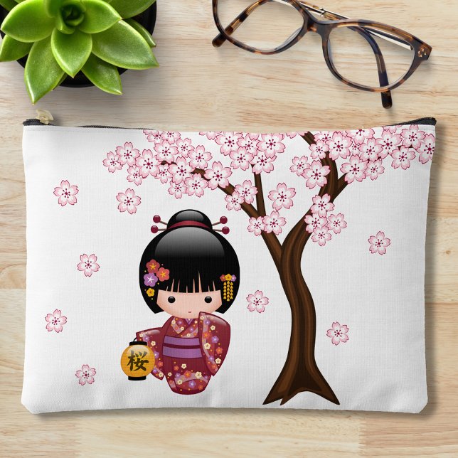 Bolsito Accesorio Grande Muñeca Sakura Kokeshi - Chica Geisha japonés (Subido por el creador)