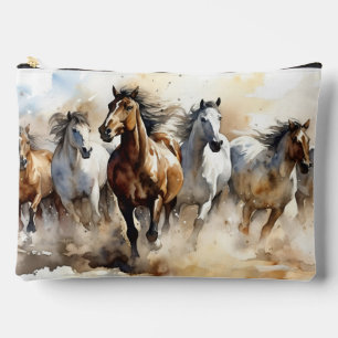 Bolsito Accesorio Grande Mustang Horses Nombre Personalizado Ecuestres