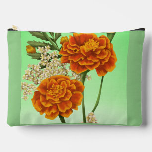 Bolsito Accesorio Grande Nacimiento Mes Octubre Flor Marigold Floral