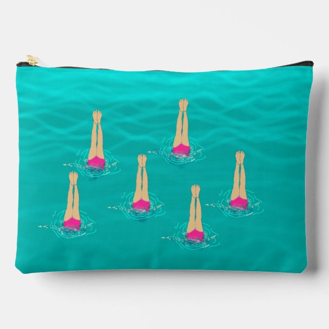 Bolsito Accesorio Grande Nadadores Artísticos - Nadando Bajo El Agua (Anverso)