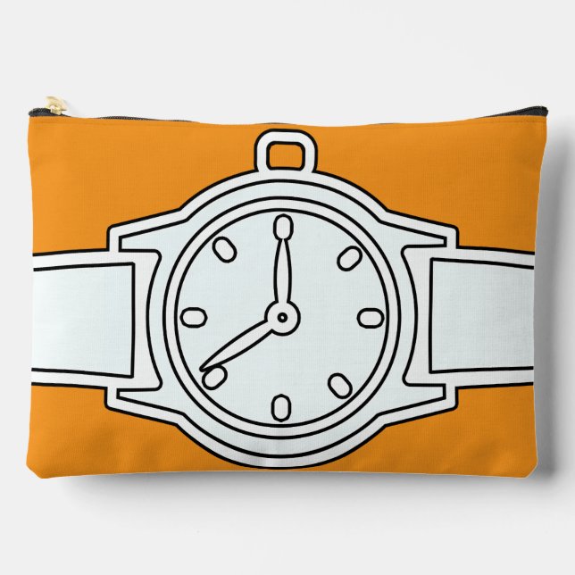 Bolsito Accesorio Grande Naranja de reloj de pulsera (Anverso)