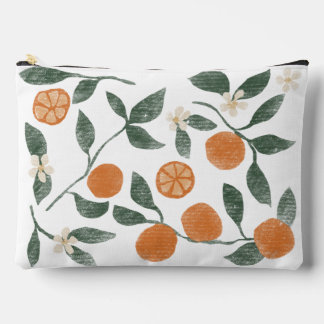 Bolsito Accesorio Grande Naranjas Zipper Pouch - Grande