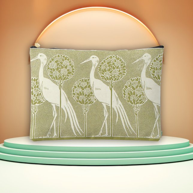 Bolsito Accesorio Grande Nature Inspired Art Nouveau Stork (Subido por el creador)