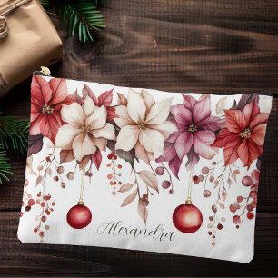 Bolsito Accesorio Grande navidades coloridos baubles con flores