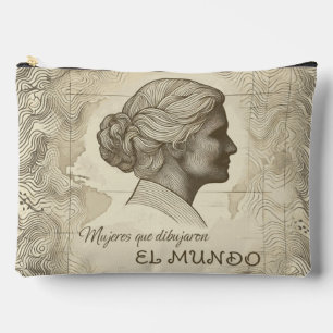 Bolsito Accesorio Grande Neceser Mujeres que dibujaron el mundo