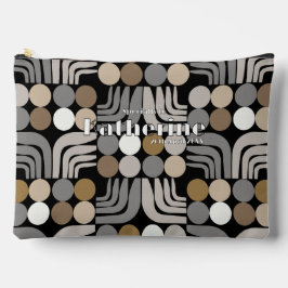 Bolsito Accesorio Grande Negro Bohemio Gris