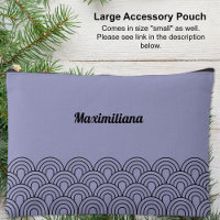 Negro sobre morado - Arcos Glam Pouch accesorio gr
