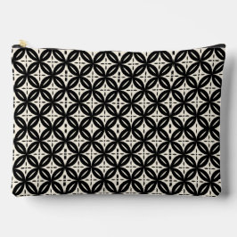 Bolsito Accesorio Grande Negro y beige grande
