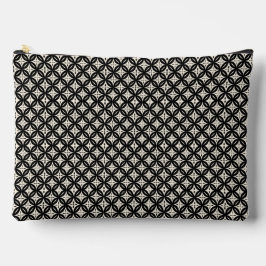 Bolsito Accesorio Grande Negro y beige grande