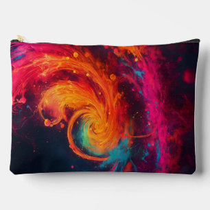 Bolsito Accesorio Grande Neon Mystical Swirls Print Tote Bag