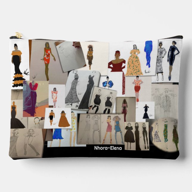 Bolsito Accesorio Grande Nhora-Elena Designs Accessory Pouch (Anverso)