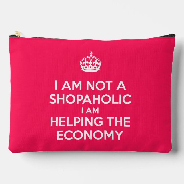 Bolsito Accesorio Grande No soy un Shopaholic (Anverso)