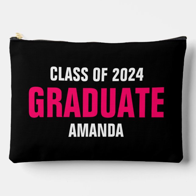 Bolsito Accesorio Grande Nombre de graduado personalizado (Anverso)