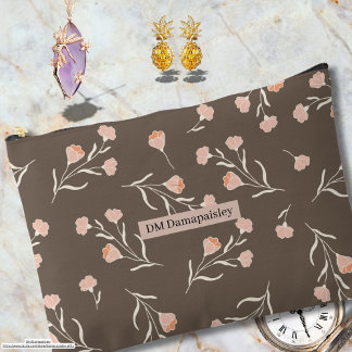 Bolsito Accesorio Grande Nombre de la empresa personalizado Classy floral r