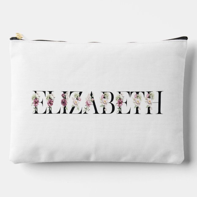 Bolsito Accesorio Grande Nombre Elizabeth (Anverso)